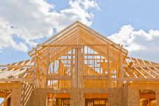 Frame new home construction project